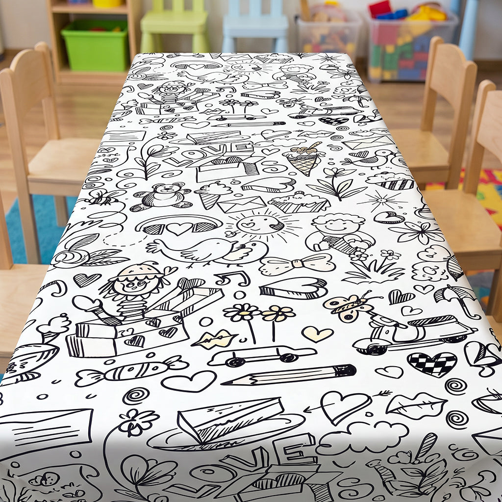 Doddle Coloring Tablecloth / Mat