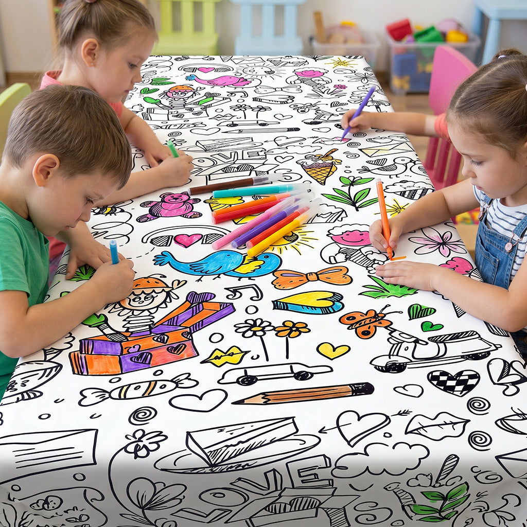 Doddle Coloring Tablecloth / Mat