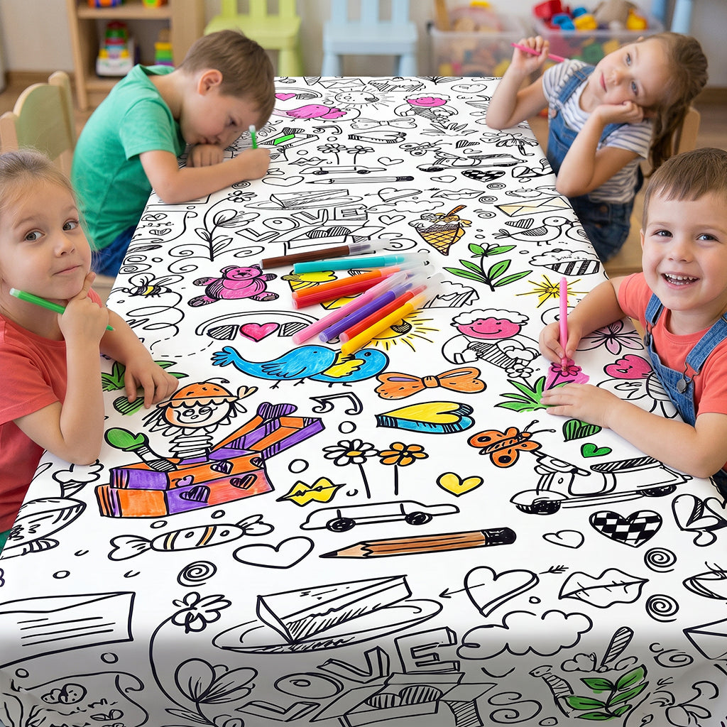 Doddle Coloring Tablecloth / Mat