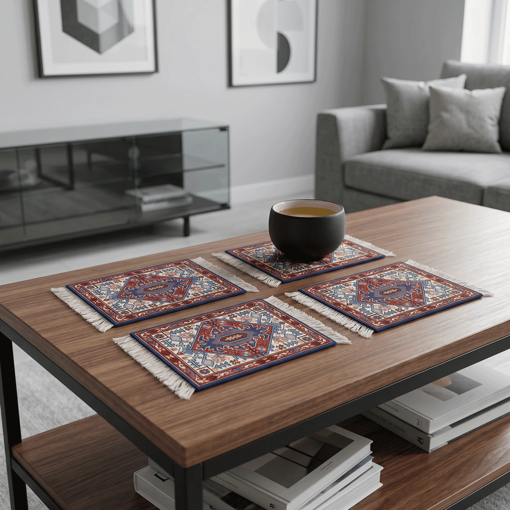Rug Coasters 4 Pieces - 104