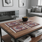 Rug Coasters 4 Pieces - 104