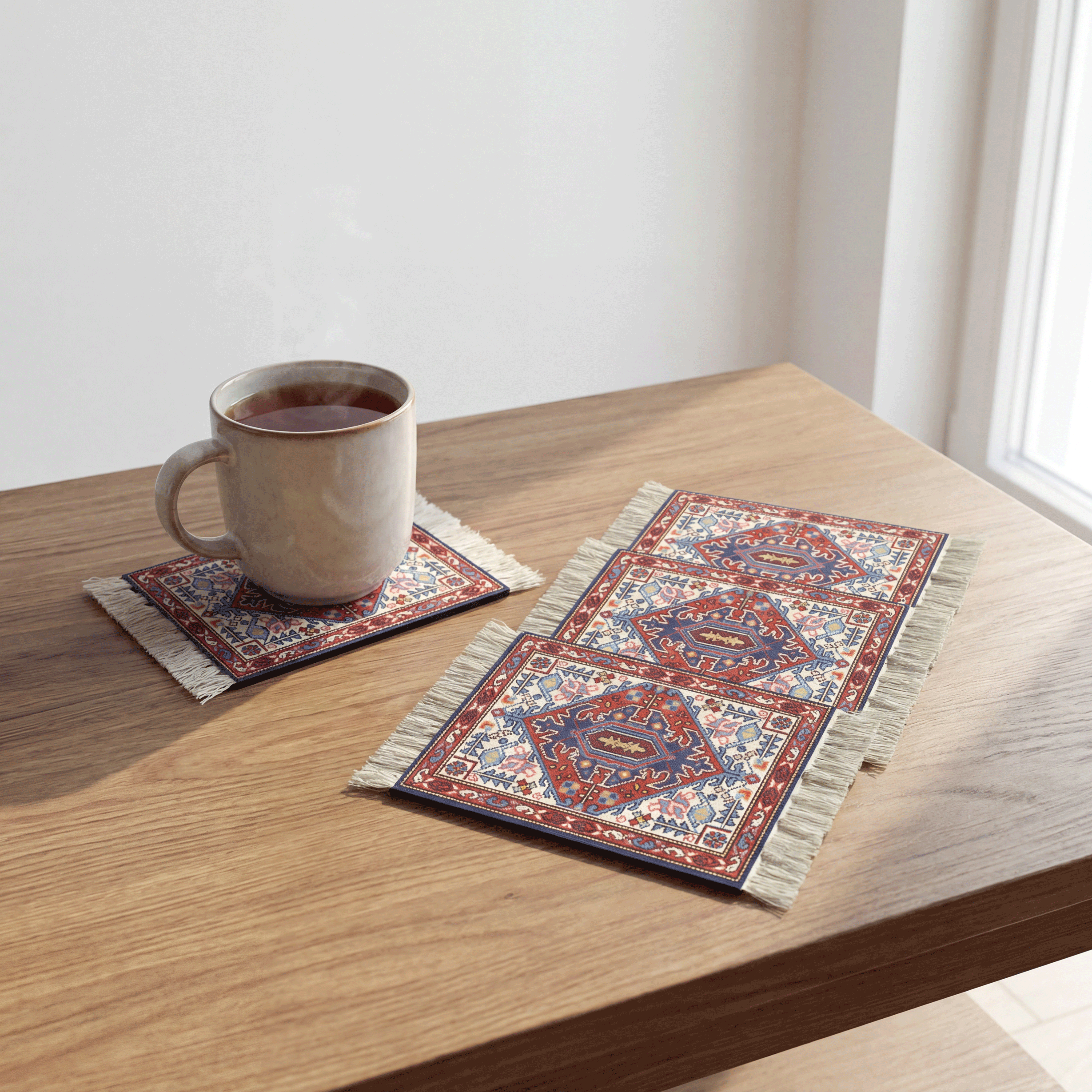 Rug Coasters 4 Pieces - 104