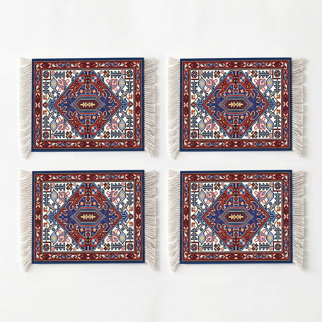 Rug Coasters 4 Pieces - 104