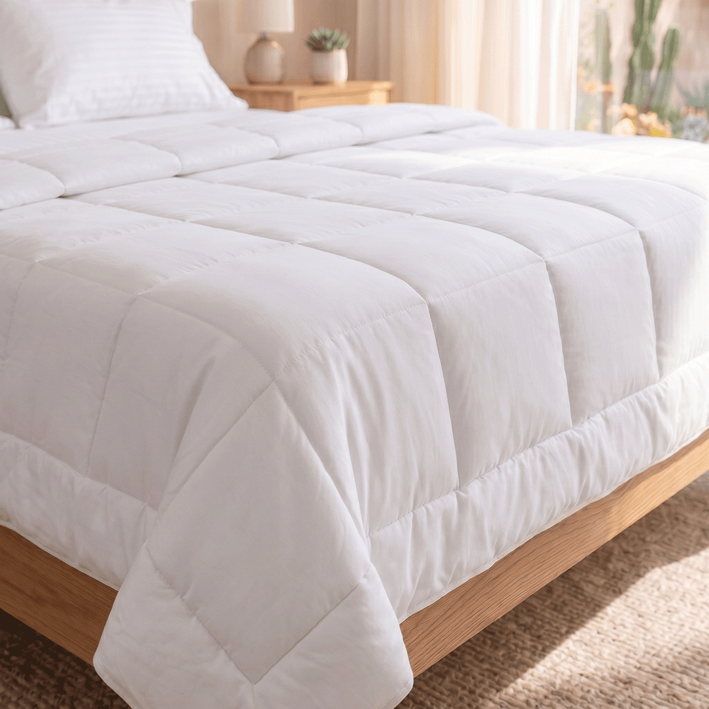 All-Season Duvet with Premium Polyester Cover & Feather-Like Poly Down Filling Hotel Quality