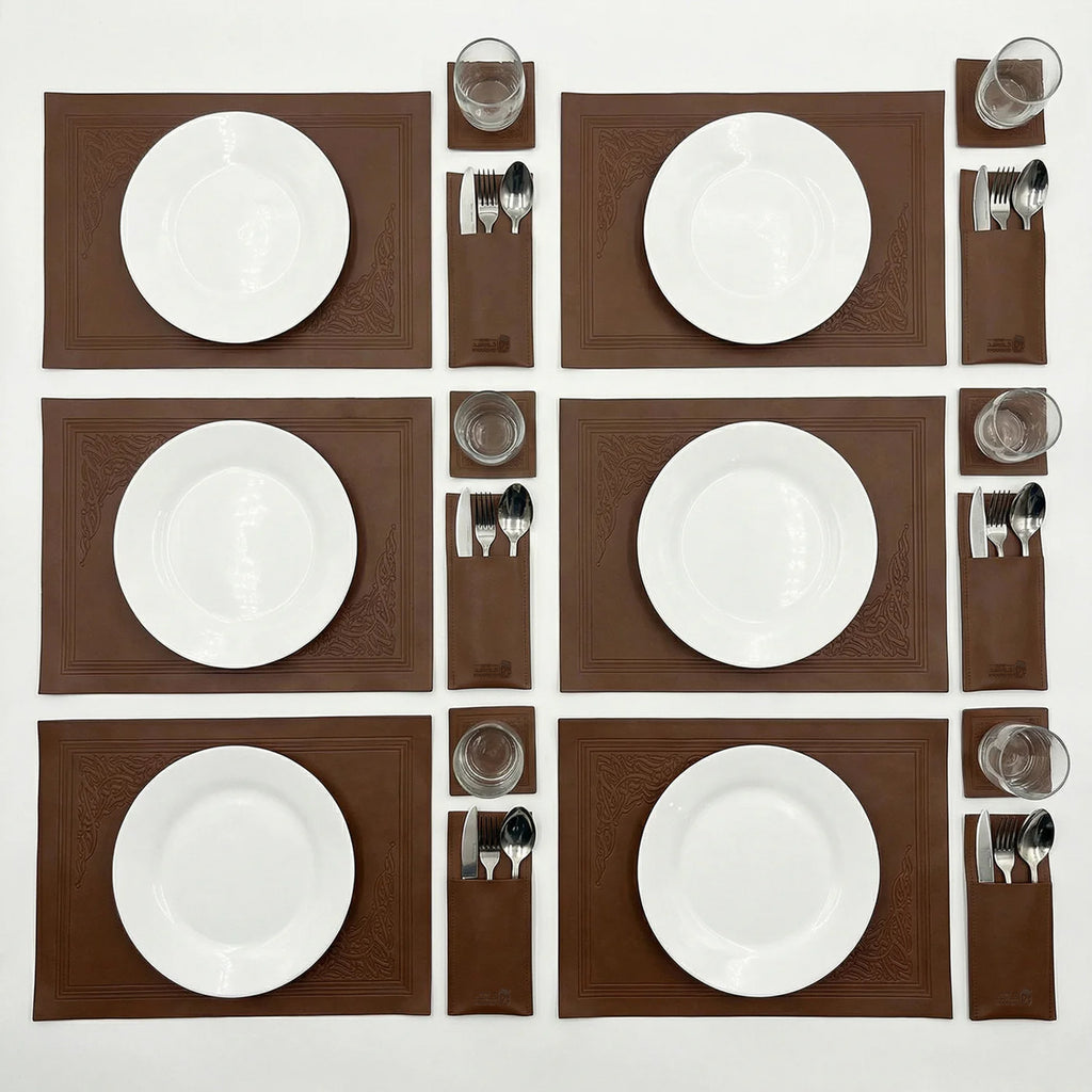 Essence Leather Placemats Set