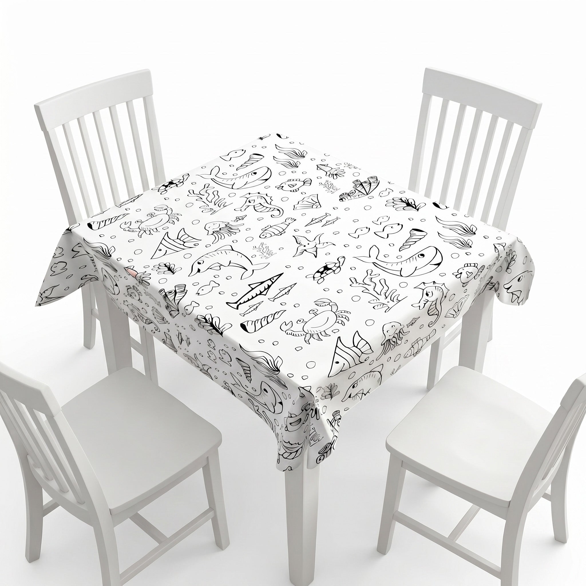 Sea World Coloring Tablecloth / Mat