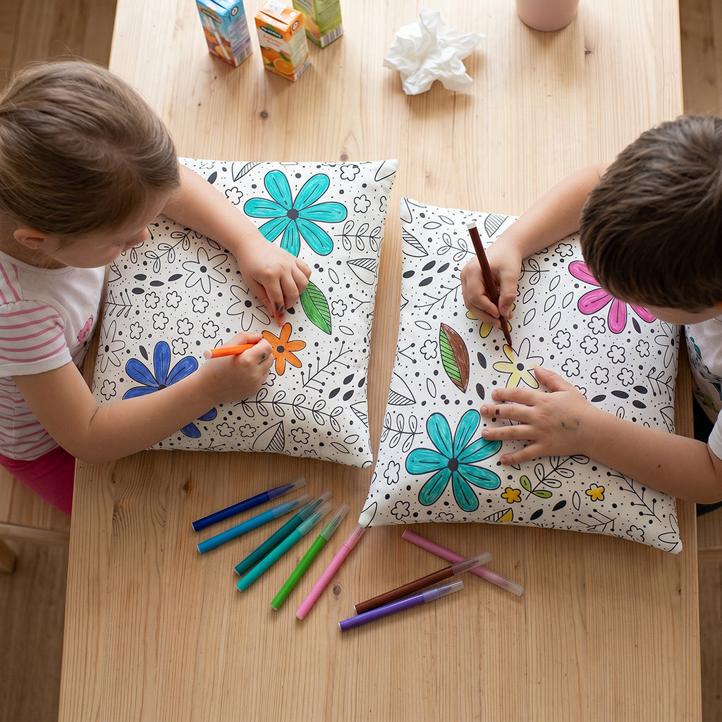 Daisy Coloring Cushions