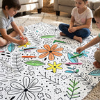 Daisy Coloring Tablecloth / Mat