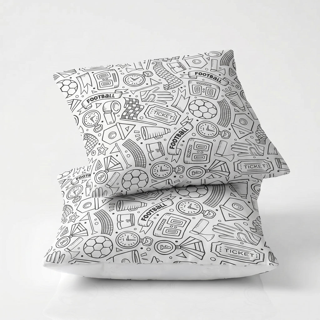 Football Coloring Cushions