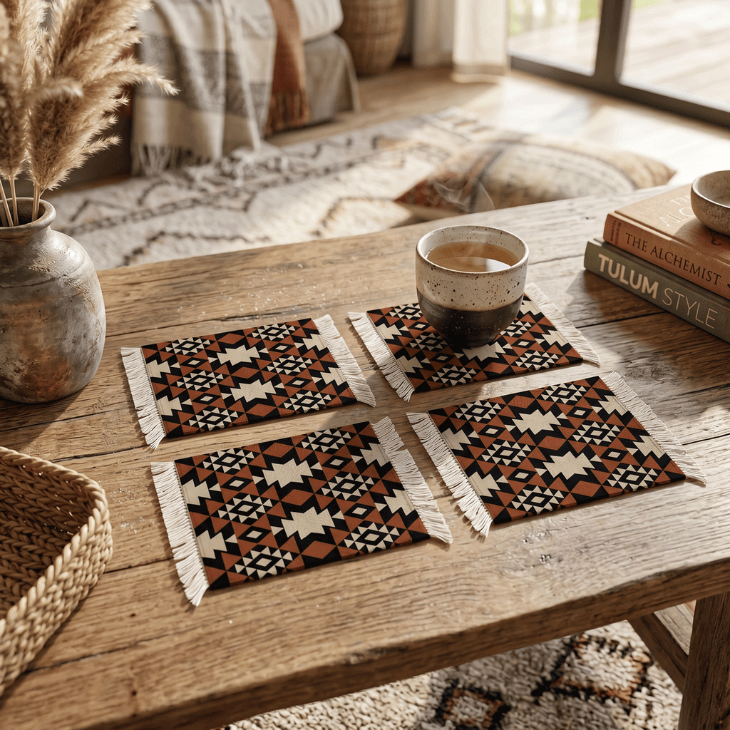 Rug Coasters 4 Pieces - 105