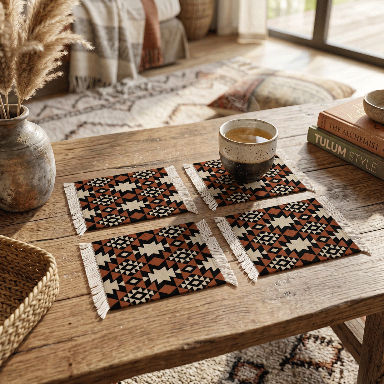 Rug Coasters 4 Pieces - 105