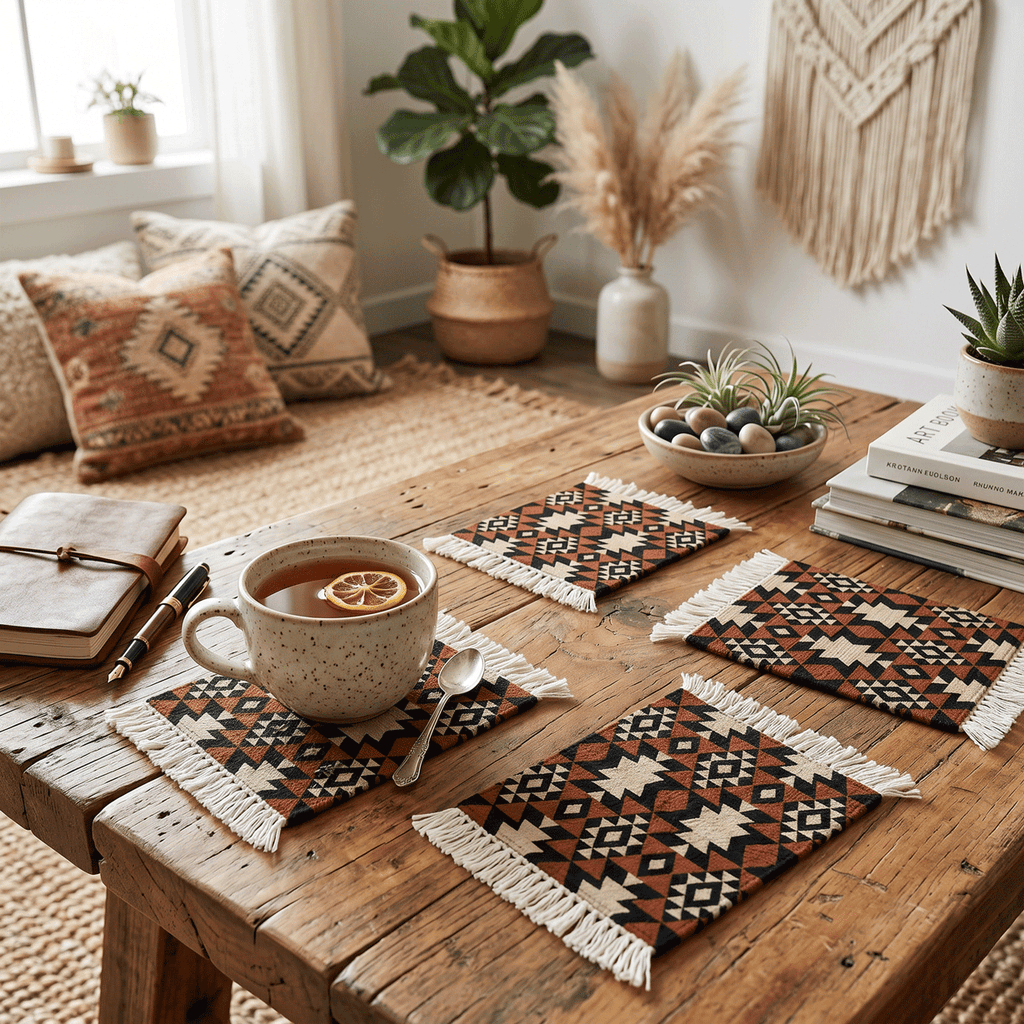 Rug Coasters 4 Pieces - 105