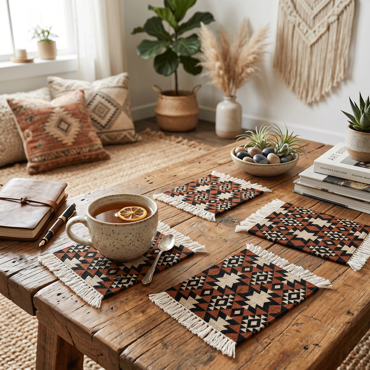 Rug Coasters 4 Pieces - 105