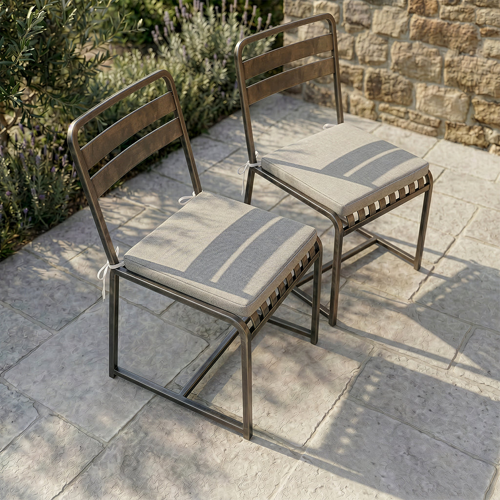 Linen Seat pad 2 Pieces