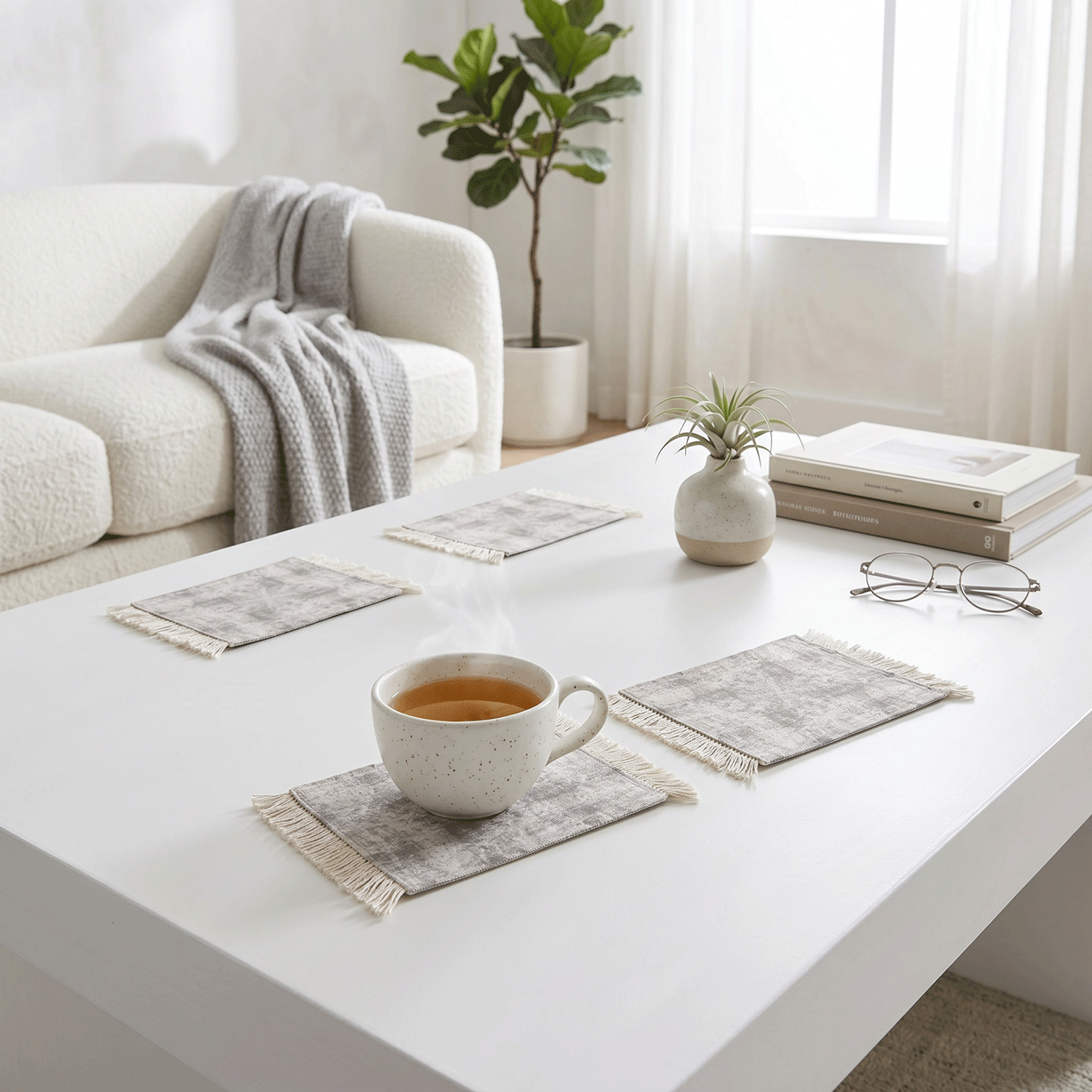 Rug Coasters 4 Pieces - 108