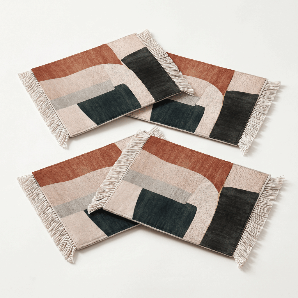 Rug Coasters 4 Pieces - 107