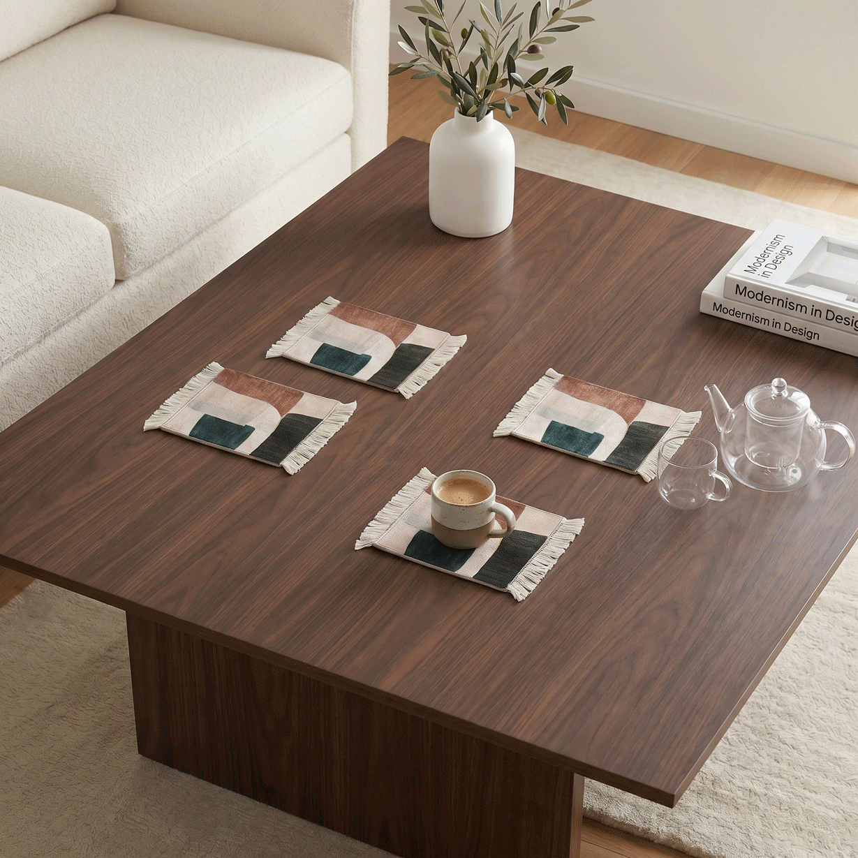 Rug Coasters 4 Pieces - 107