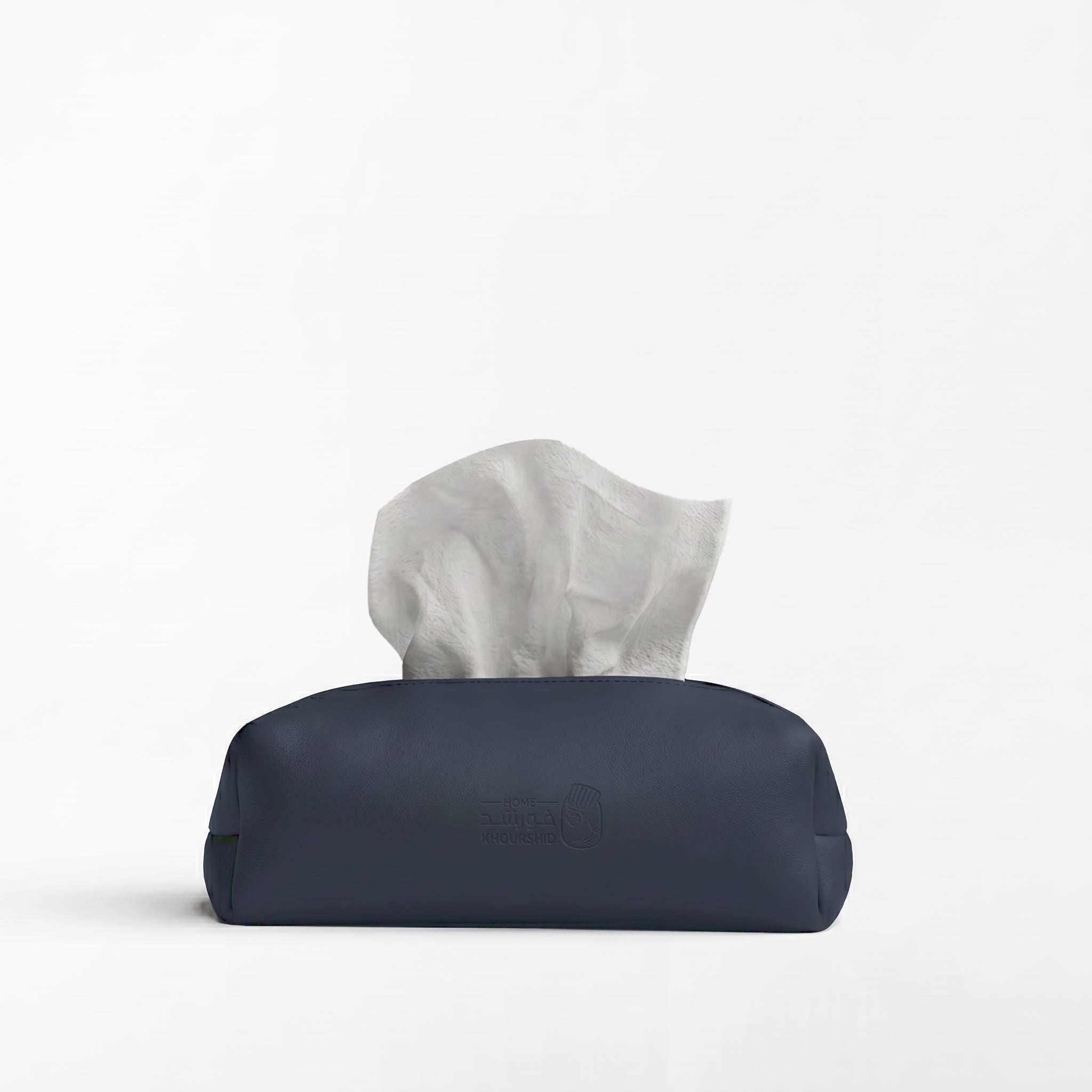 Plain Leather Tissue Box