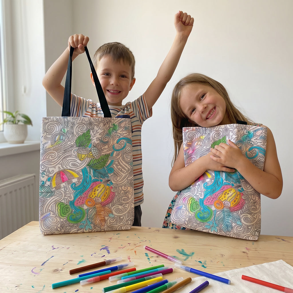 Umbrella Coloring Tote bag