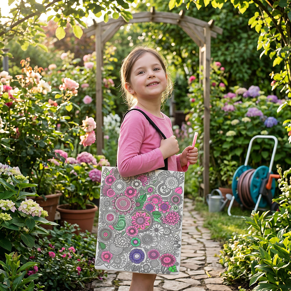 Manadala Coloring Tote bag