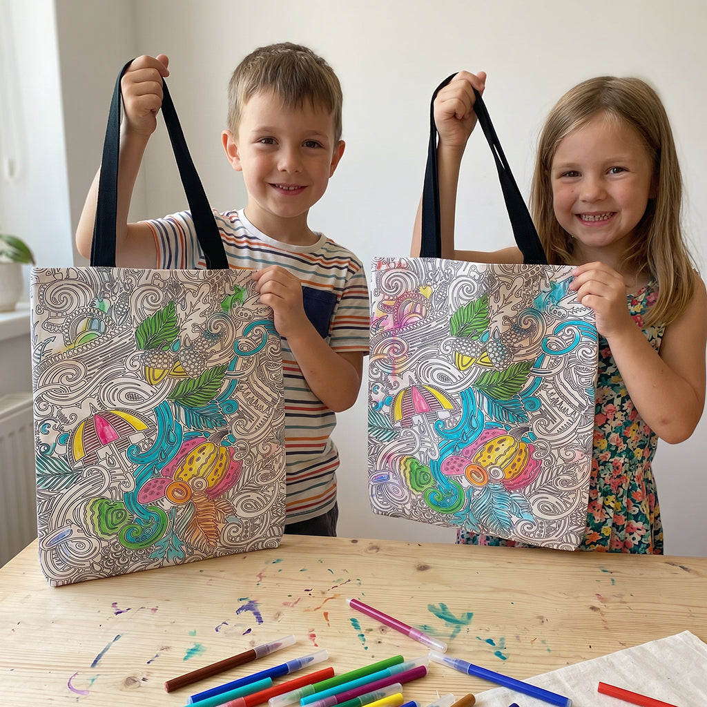 Umbrella Coloring Tote bag