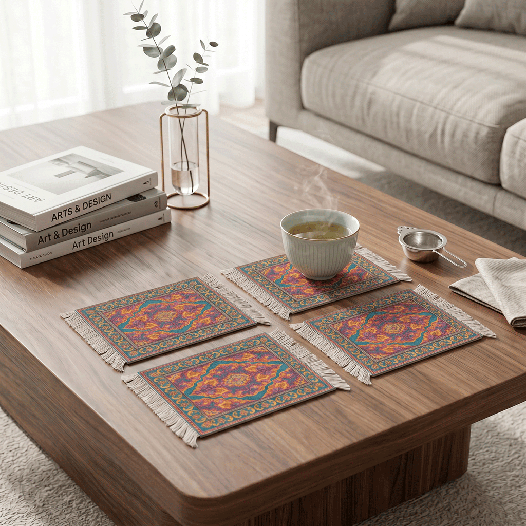 Rug Coasters 4 Pieces - 106