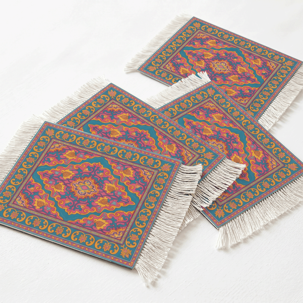 Rug Coasters 4 Pieces - 106