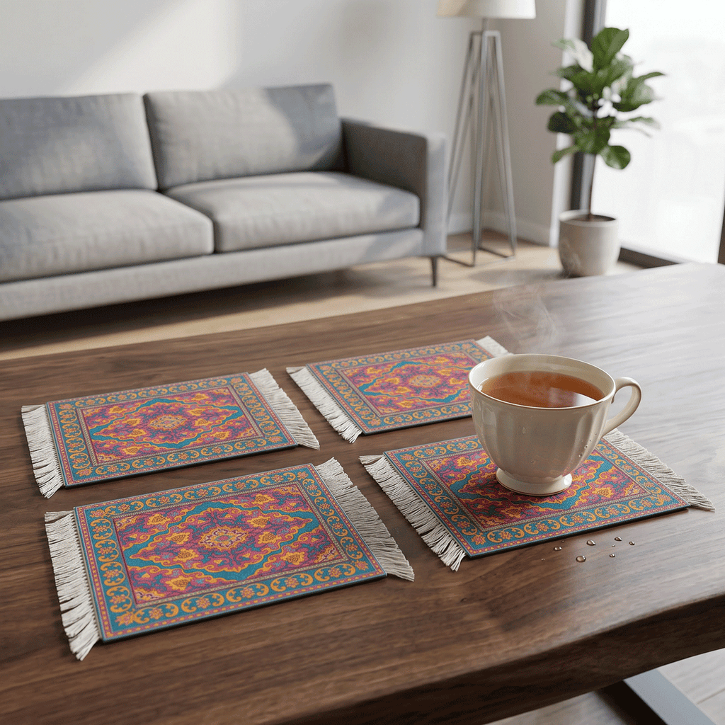 Rug Coasters 4 Pieces - 106