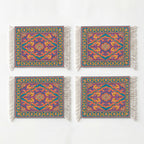 Rug Coasters 4 Pieces - 106