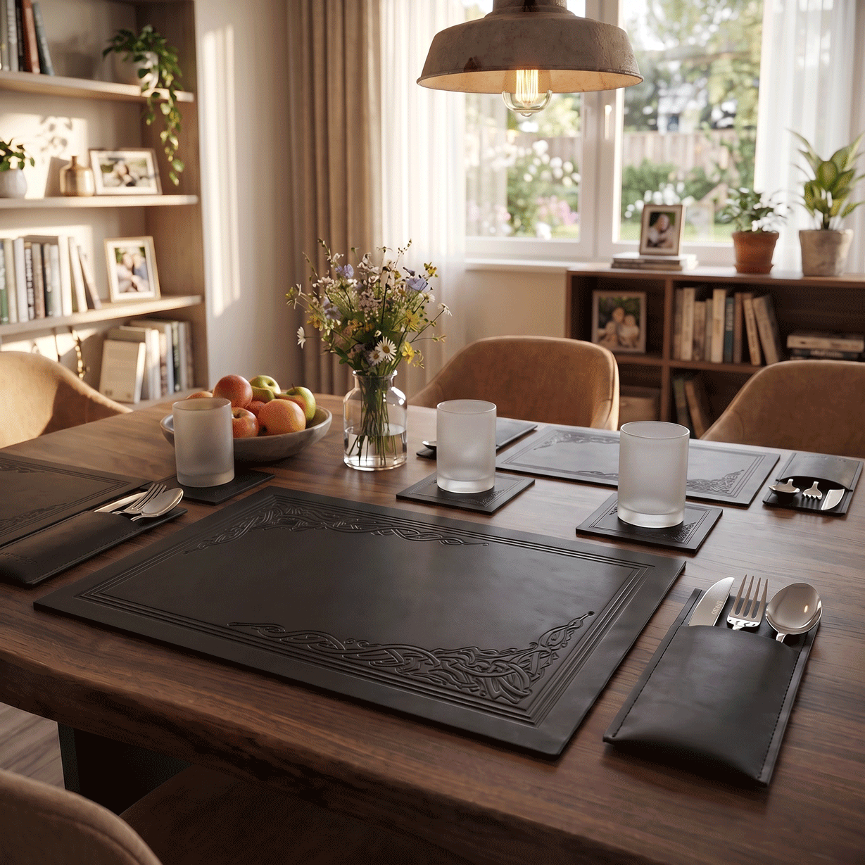 Essence Leather Placemats Set