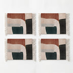 Rug Coasters 4 Pieces - 107