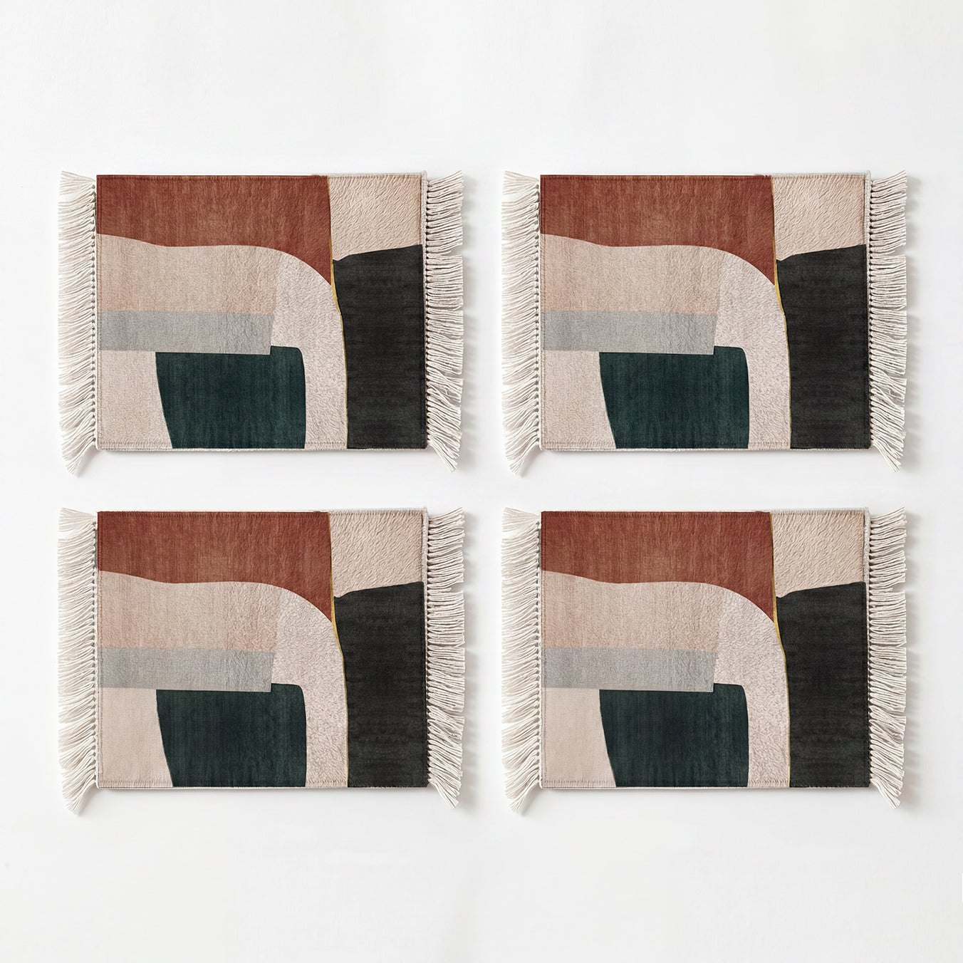 Rug Coasters 4 Pieces - 107
