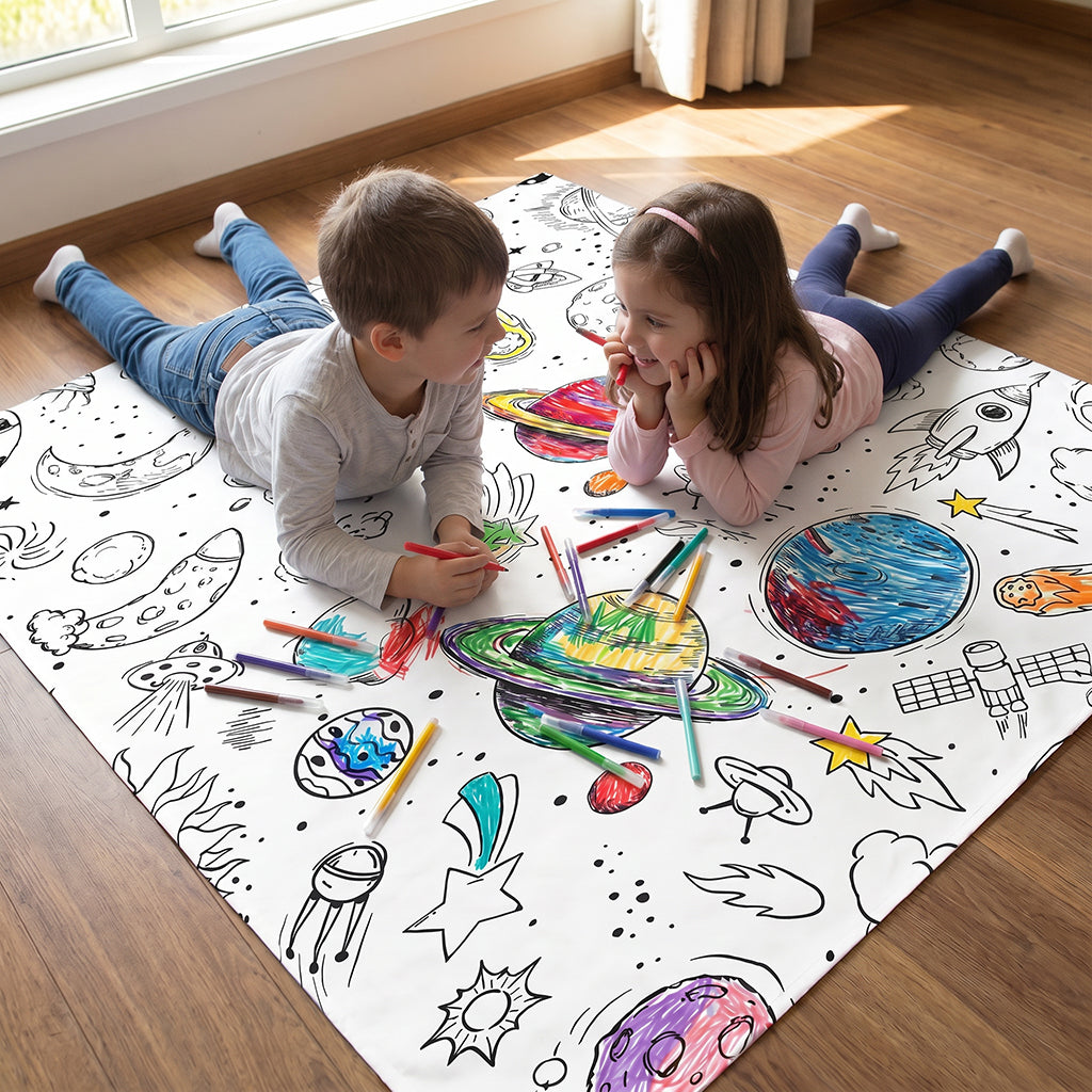 Galaxy Coloring Tablecloth / Mat