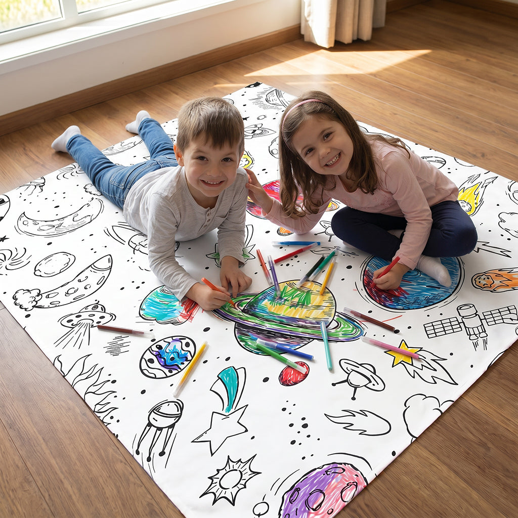 Galaxy Coloring Tablecloth / Mat