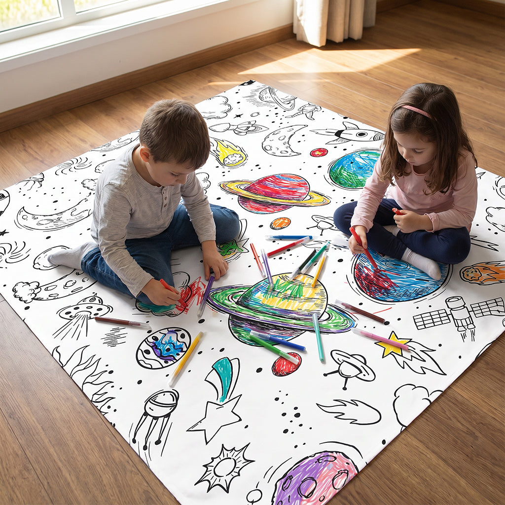 Galaxy Coloring Tablecloth / Mat