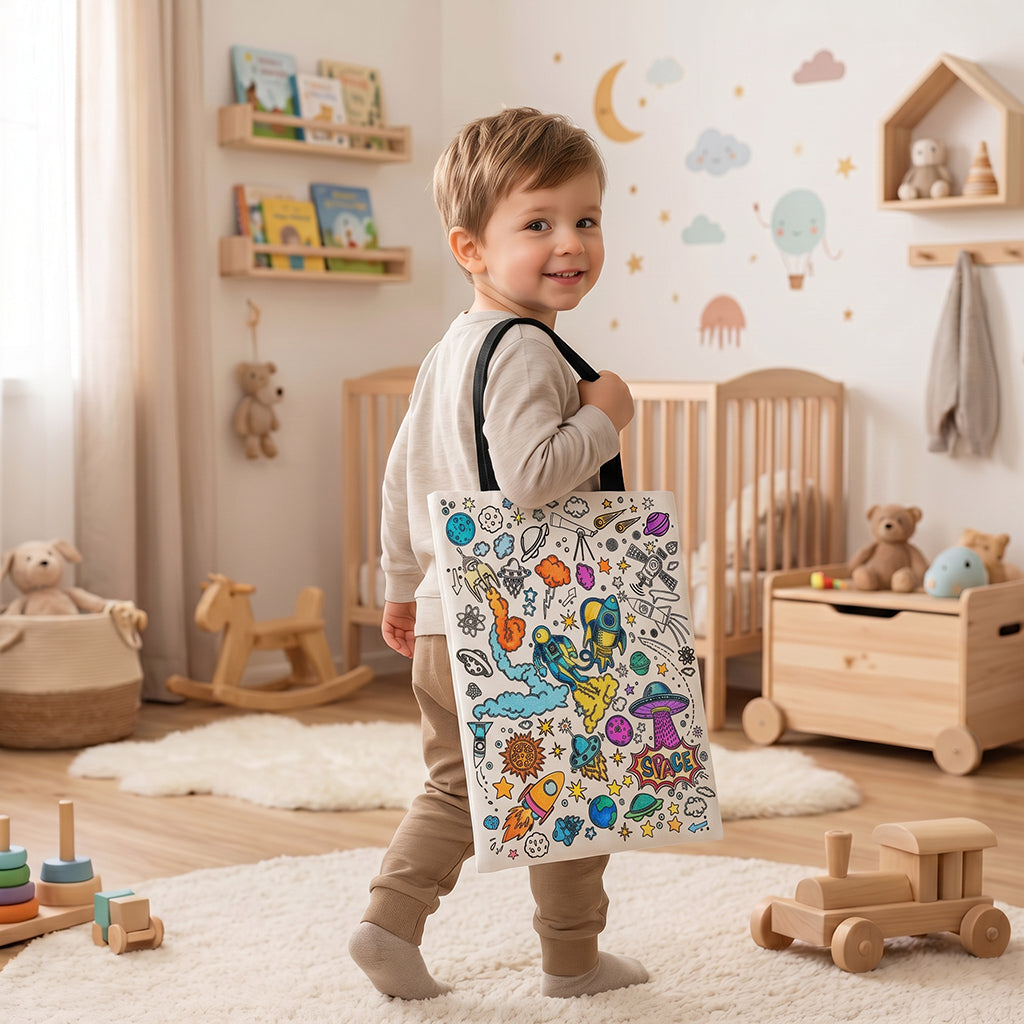 Galaxy Coloring Tote bag