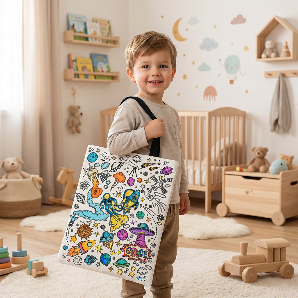 Galaxy Coloring Tote bag
