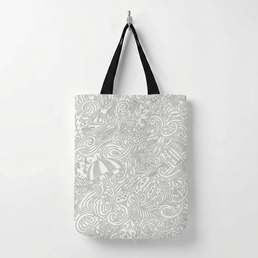 Umbrella Coloring Tote bag