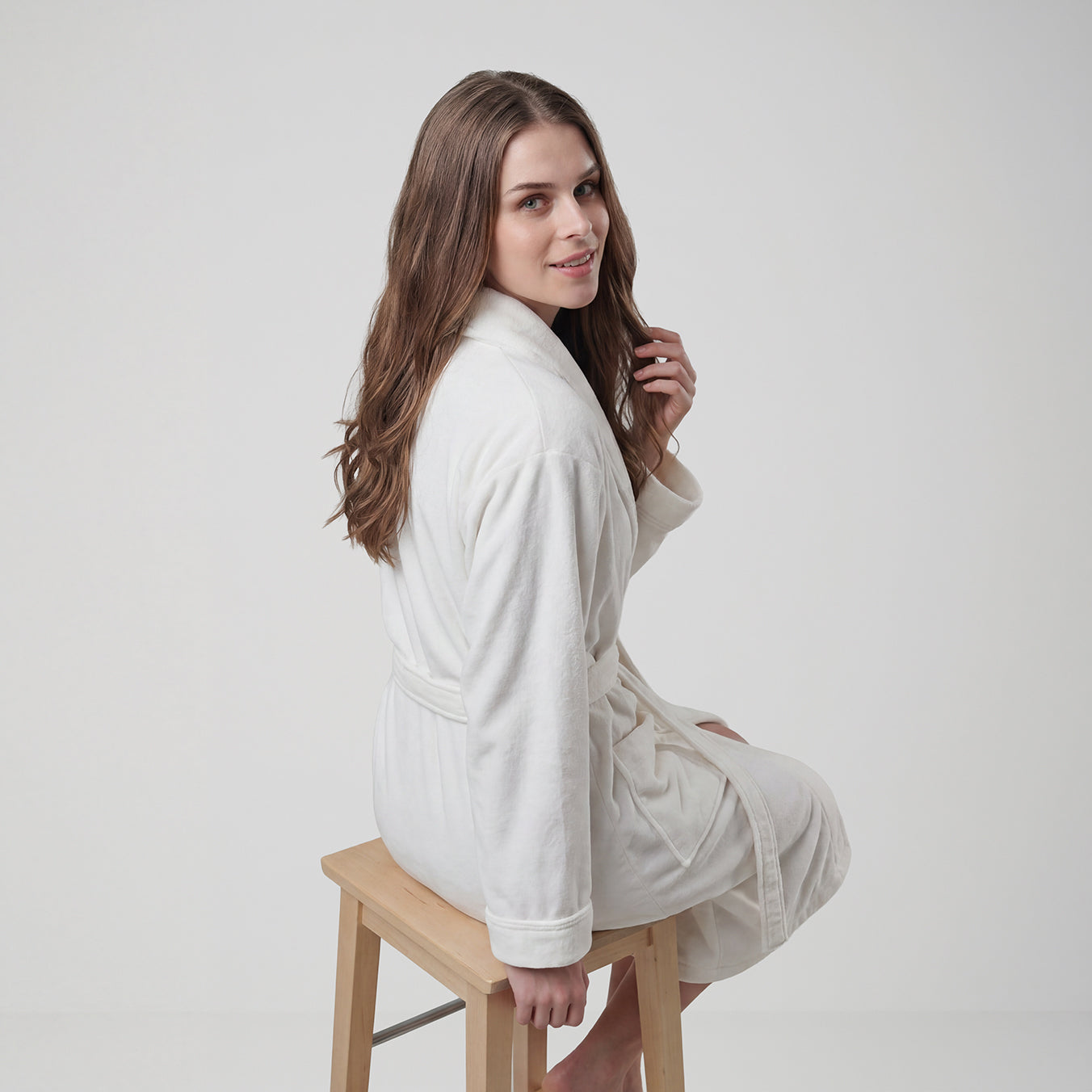 Velour Hotel Grade Cotton Bathrobe 1350gm