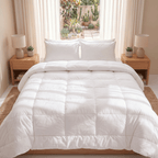 All-Season Duvet with 100% Cotton Cover & Feather-Like Poly Down Filling Hotel Quality